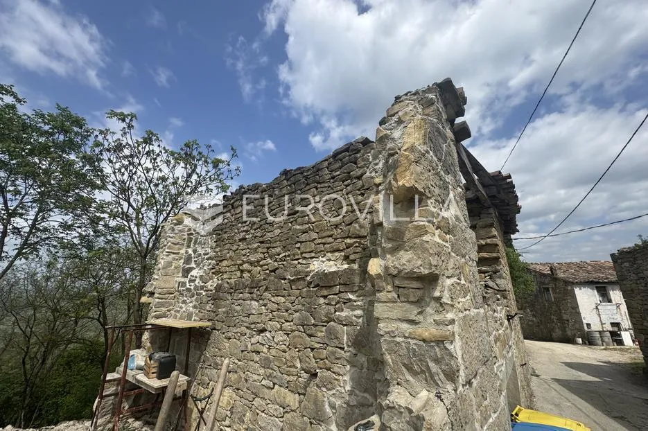 istra, gržani, kuća u nizu, štala s pogledom na butonigu, zemljište - slika 15
