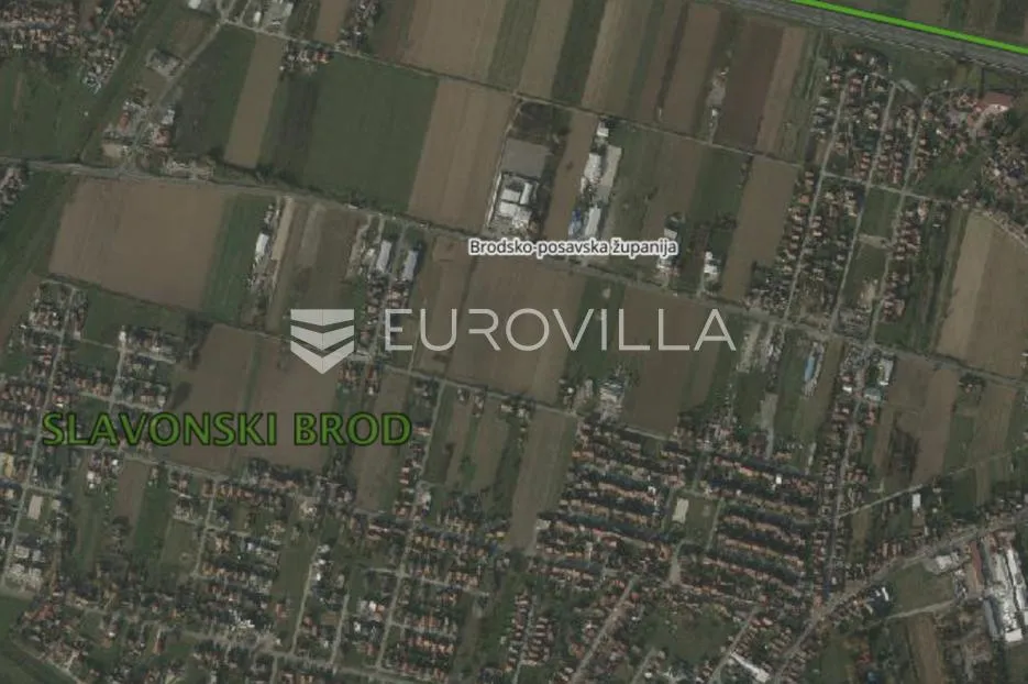 Slavonski Brod, Sjeverna vezna cesta, građevinsko zemljište 2500 m² s projektom