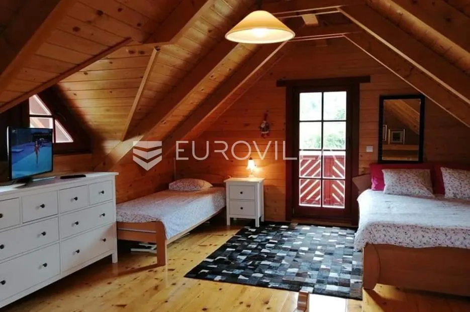otočac, ličko lešće, drvena kuća za odmor s bazenom sa okućnicom 948 m² - slika 13
