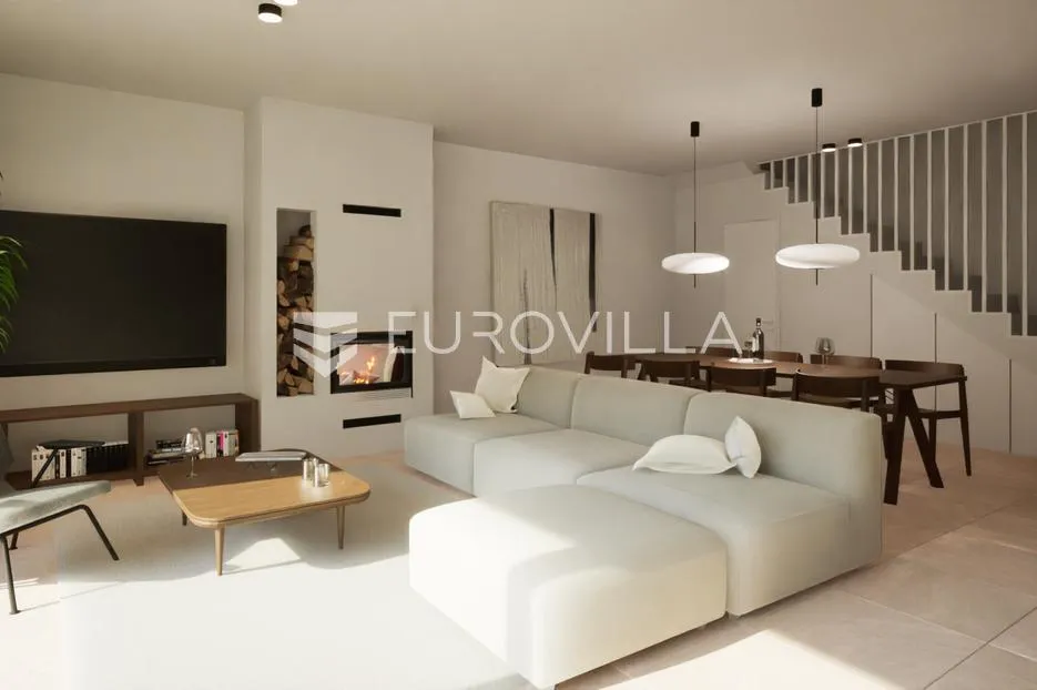 pag, mandre, luksuzno moderna vila 2, u nizu s bazenom i pogledom na more 130 m² - slika 7