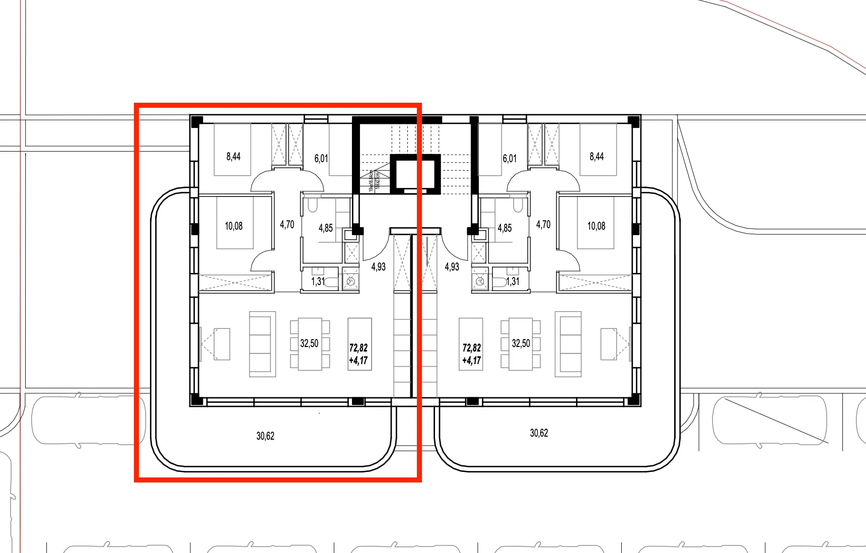 brodarica, novogradnja, trosoban stan s pogledom na more, 99,23 m² - slika 13