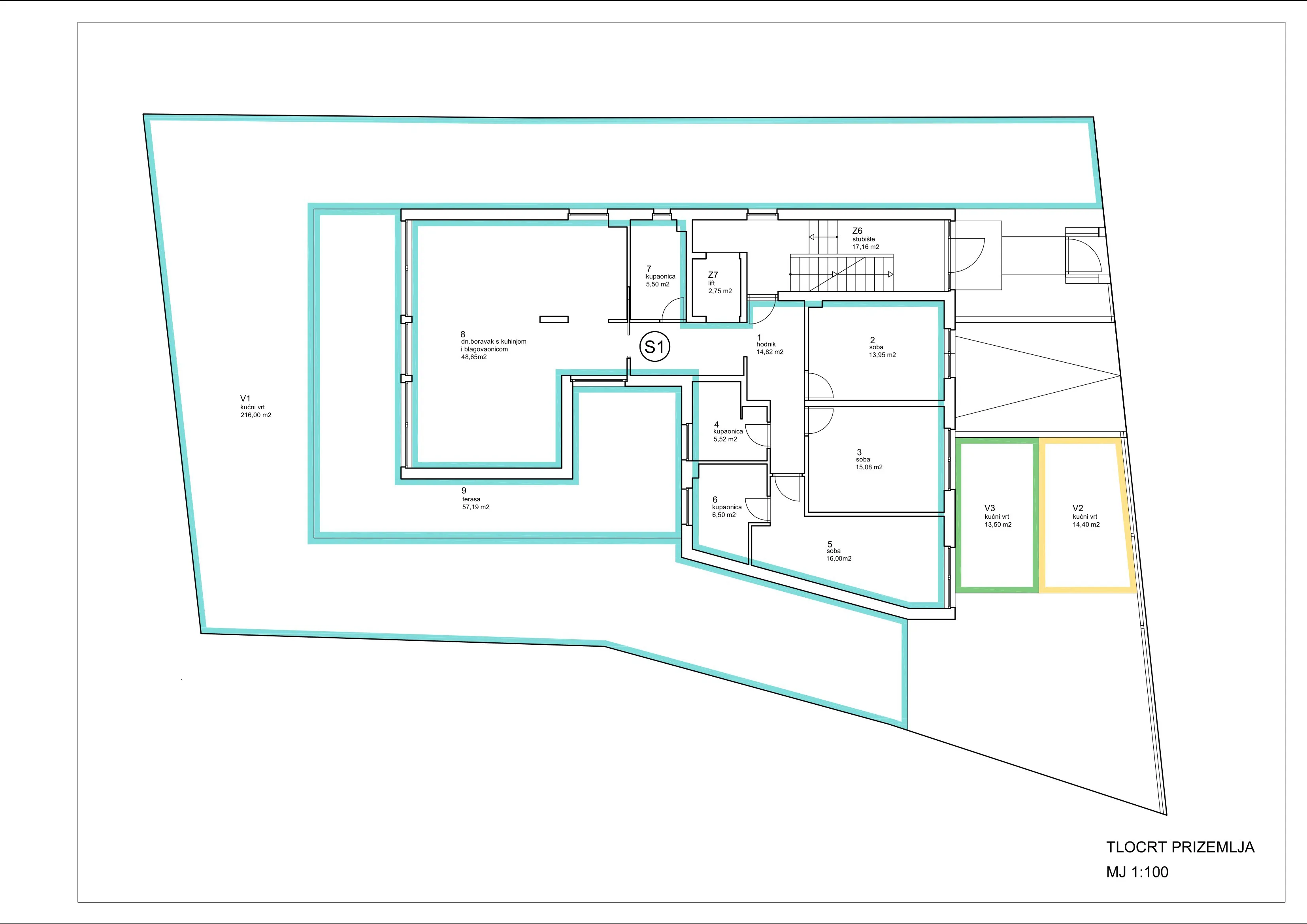 zagreb, jordanovac, novogradnja, luksuzan četverosoban stan s vrtom 184,02 m² - slika 10