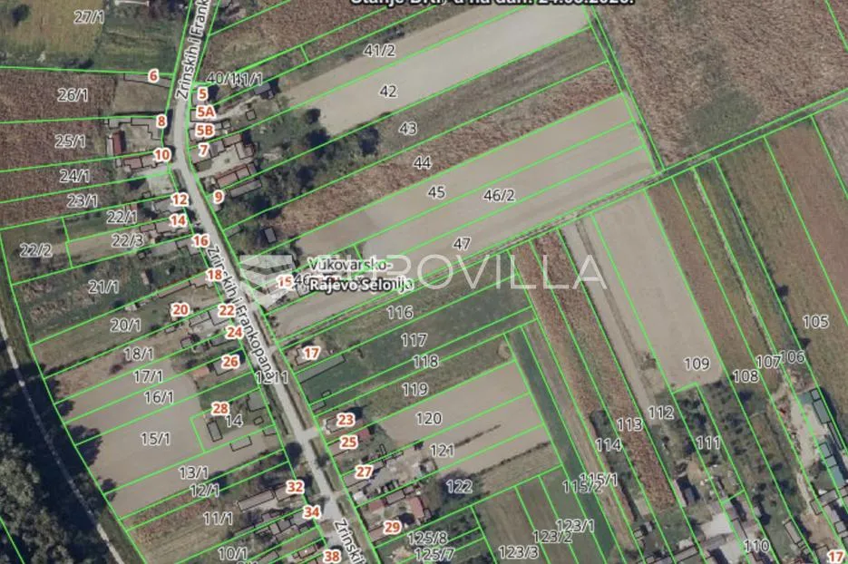 Drenovci, Rajevo selo, građevinsko zemljište, površine 4146 m²