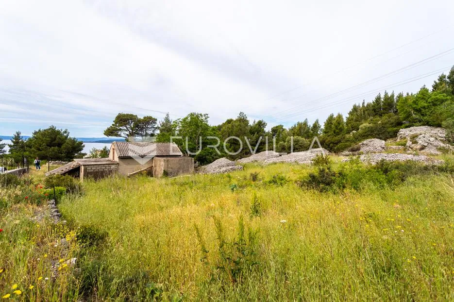 baška voda, zemljište s kućom za renovaciju i panoramskim pogledom na more - slika 3