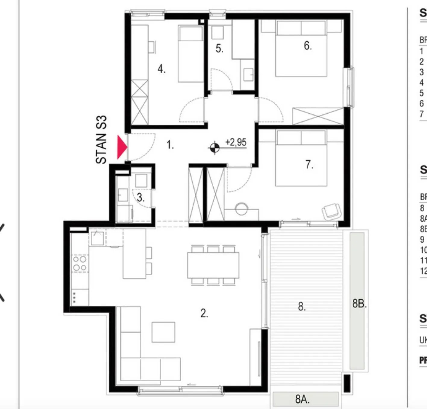 kaštela, luksuzan trosoban stan od 102,1 m² na 1. katu - slika 11