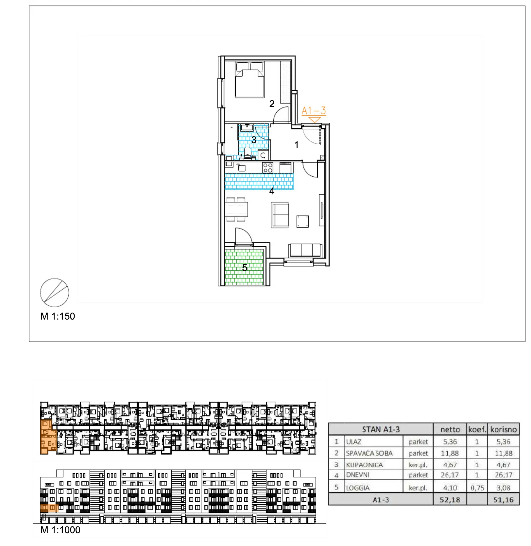 velika gorica, moderan dvosoban stan u novogradnji, 51 m² - slika 6