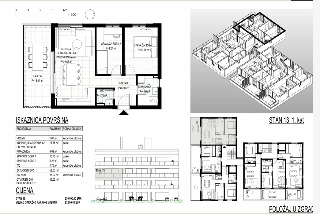 trogir, okrug gornji – apartman s13 na drugom katu neto korisne površine 60 m2 - slika 15