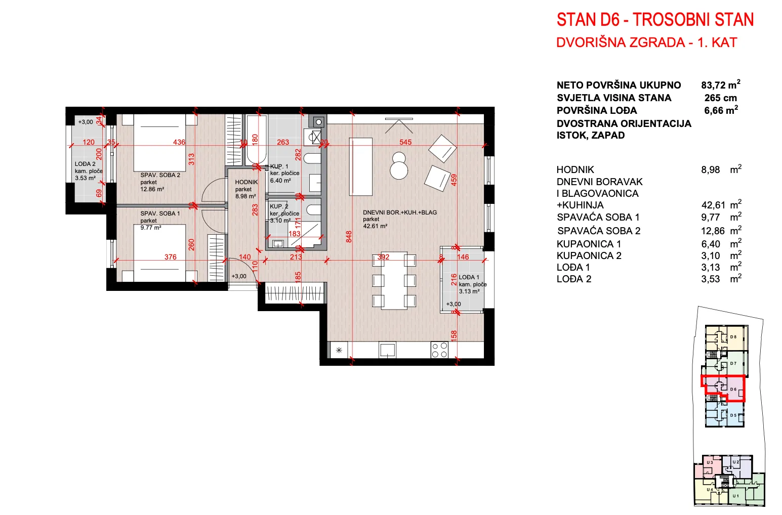 zagreb, maksimir, kvatrić, luksuzan trosoban stan 88,71 m², novogradnja, garaža - slika 9