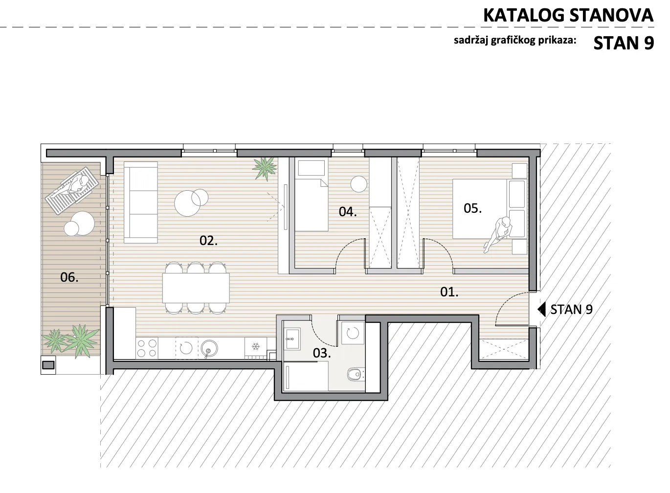 zagreb, trnava, atraktivan trosoban stan, novogradnja, 67 m² - slika 6