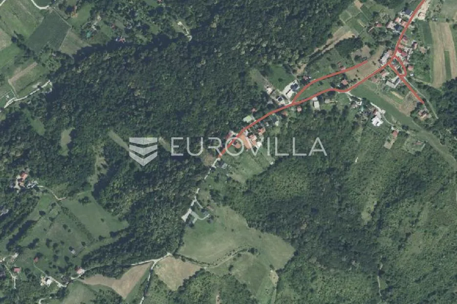 samobor, samoborski breg, građevinsko zemljište s idejnim projektom površine 1368 m² - slika 2