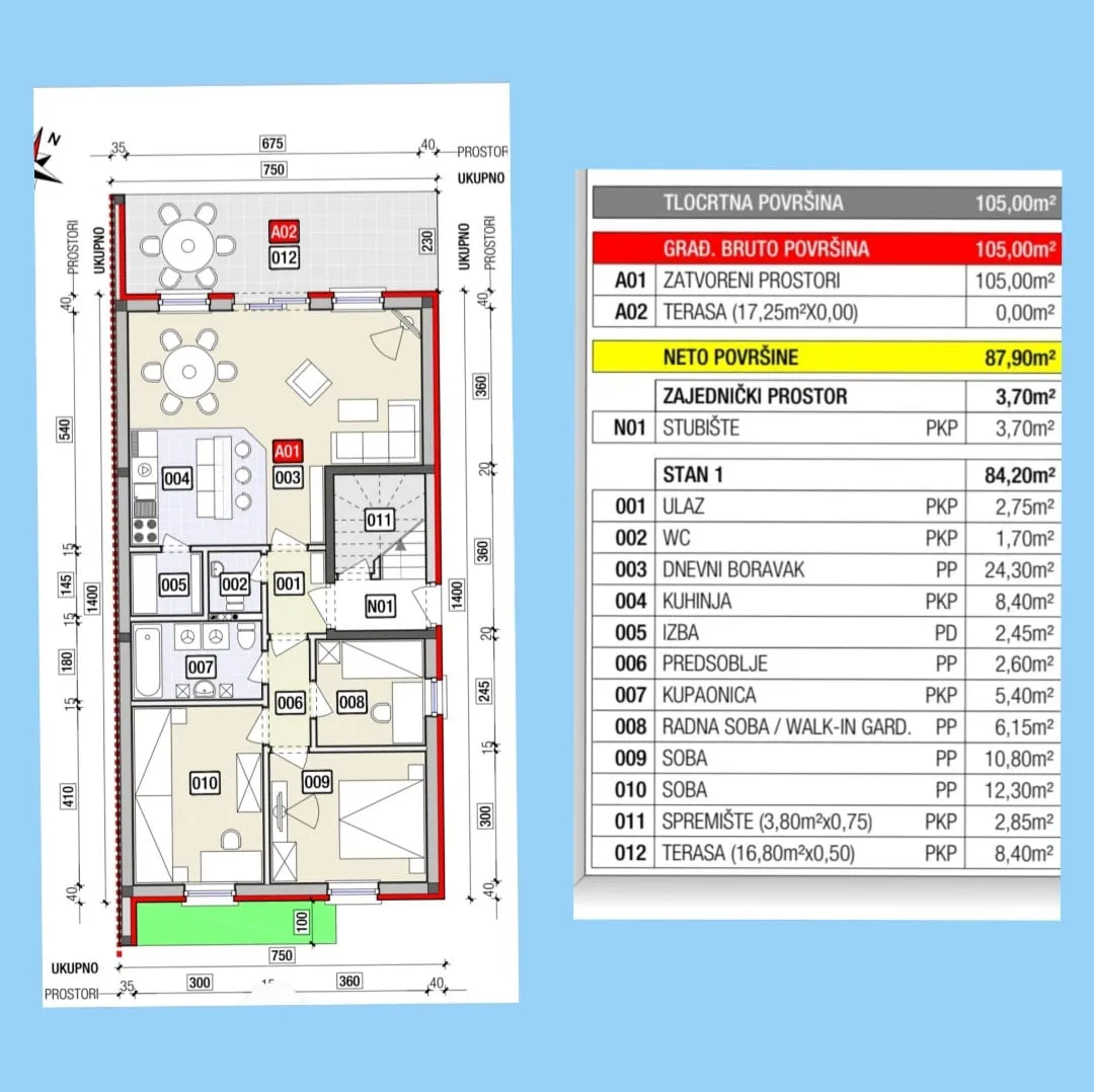 samobor, domaslovec, novogradnja, četverosoban stan 103 m² - slika 6