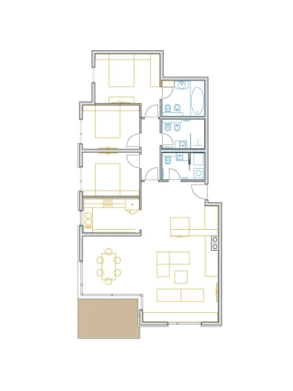 opatija, centar, predivan četvrosobnan stan 138,75 m² - slika 7