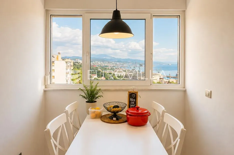 rijeka, kantrida, najam, trosoban stan s loggiom i pogledom na more, 9. kat - slika 4
