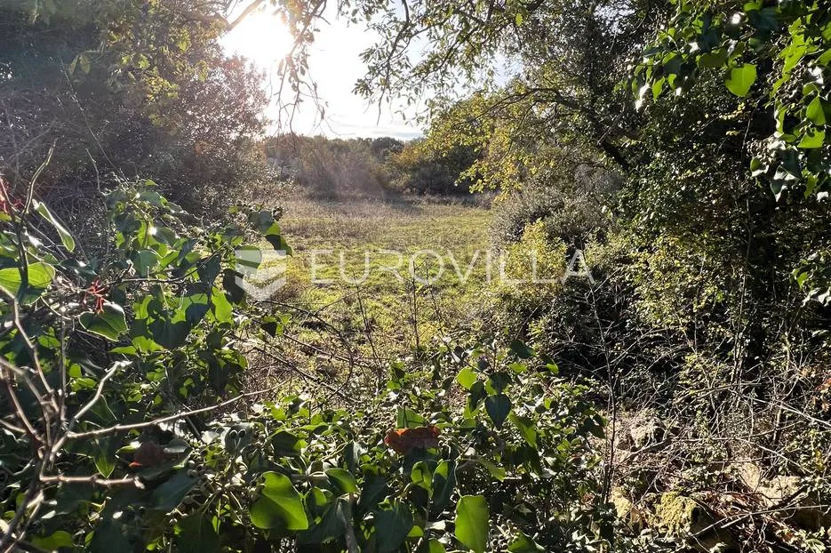 pula, pješčana uvala, lijepa građevinska parcela 757 m² okružena zelenilom, 350 m od mora - slika 2