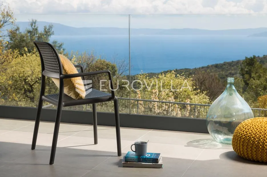 labin, gondolići - vila sa prekrasnim pogledom na more i otok cres - slika 15