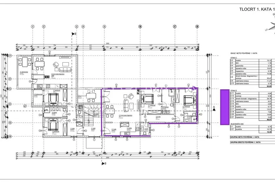 istra, poreč, moderan trosobni stan neto korisne površine od 94,47 m² na prvom katu u blizini plaže - slika 6