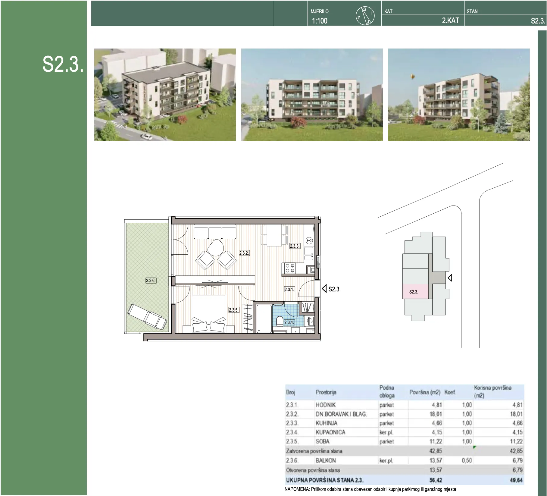 krapinske toplice, dvosoban stan 50 m² na 2. katu novogradnja - slika 8