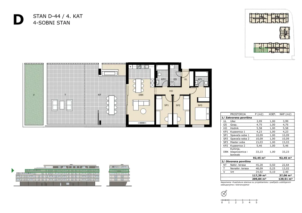velika gorica, četverosoban stan neto površine 129,51 m² novogradnja - slika 5