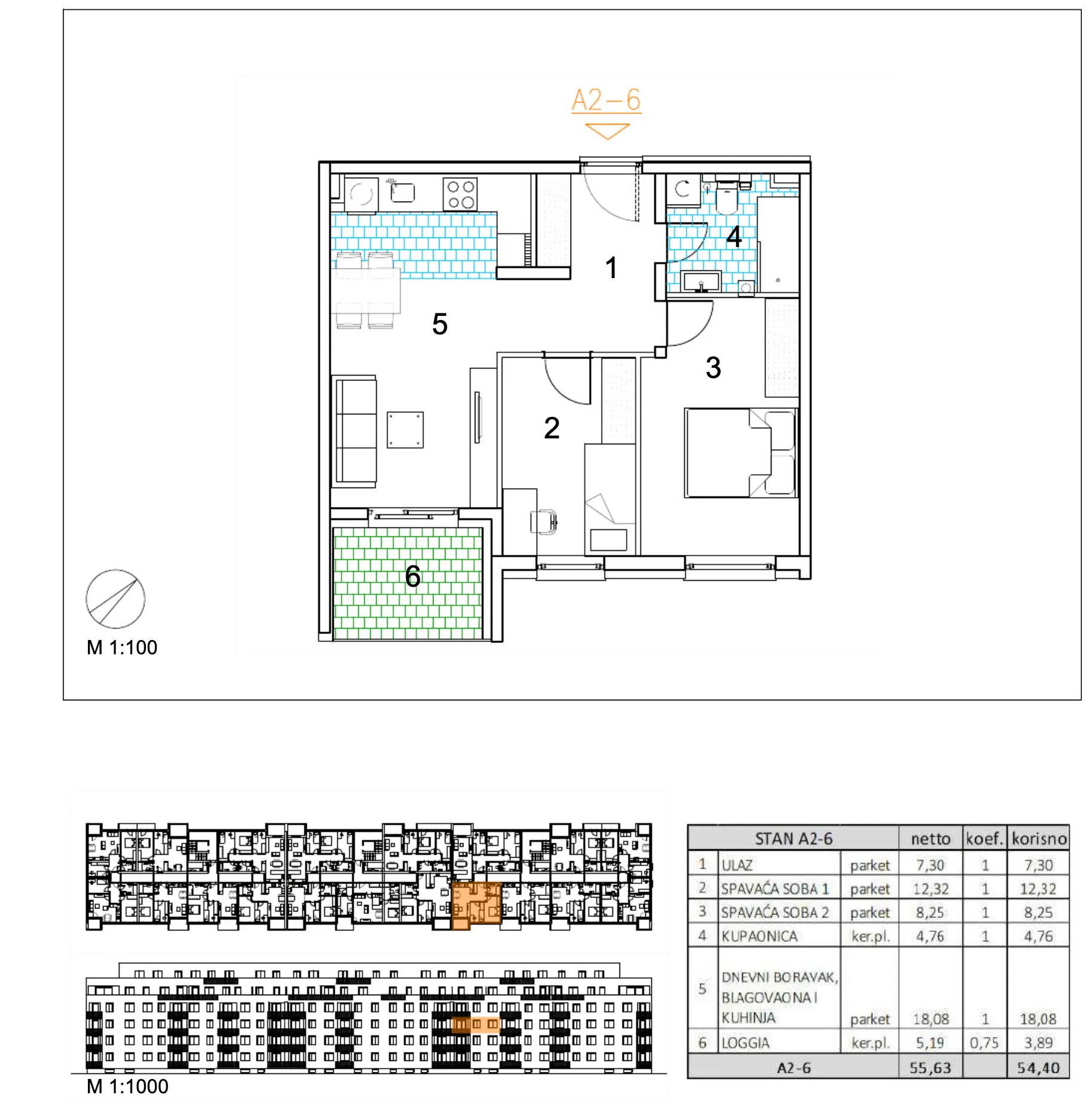 velika gorica, moderan trosoban stan u novogradnji, 54 m² - slika 6