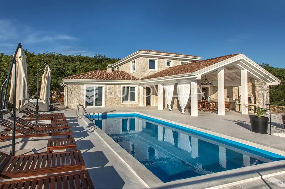 Jadranovo, luksuzna kamena vila s bazenom i panoramskim pogledom - Jadranovo, Crikvenica