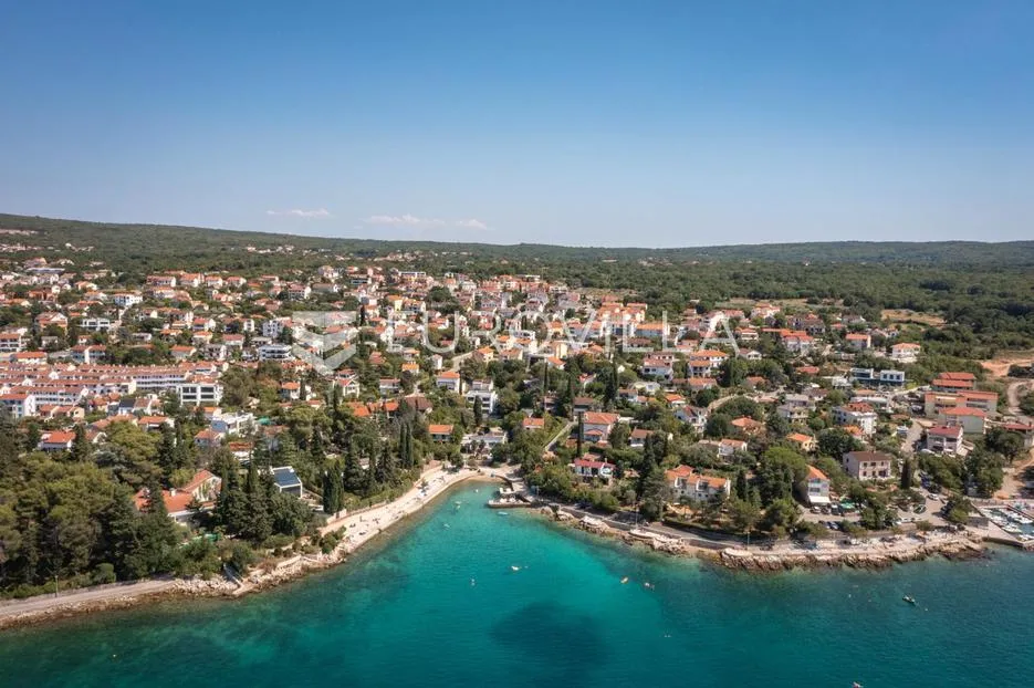 otok krk, malinska, dubašnica, novogradnja, stan u villi okućnica, bazen, 250 metara od mora - slika 22
