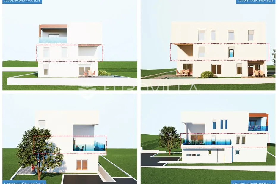 vodice, novogradnja, moderan trosoban stan, 111,09 m² - slika 2