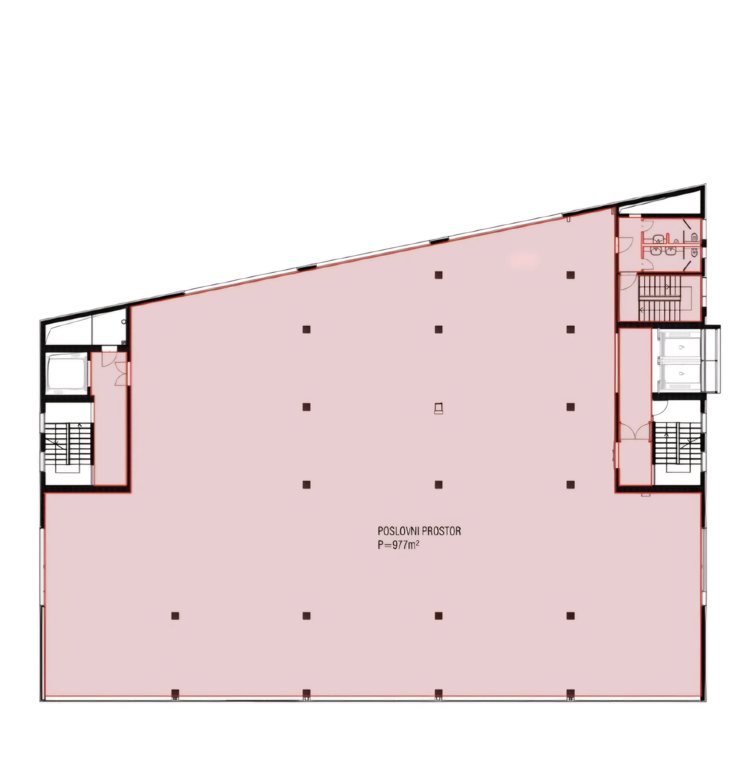 split, dračevac, nova zgrada, moderni poslovni prostor 977 m² - slika 12
