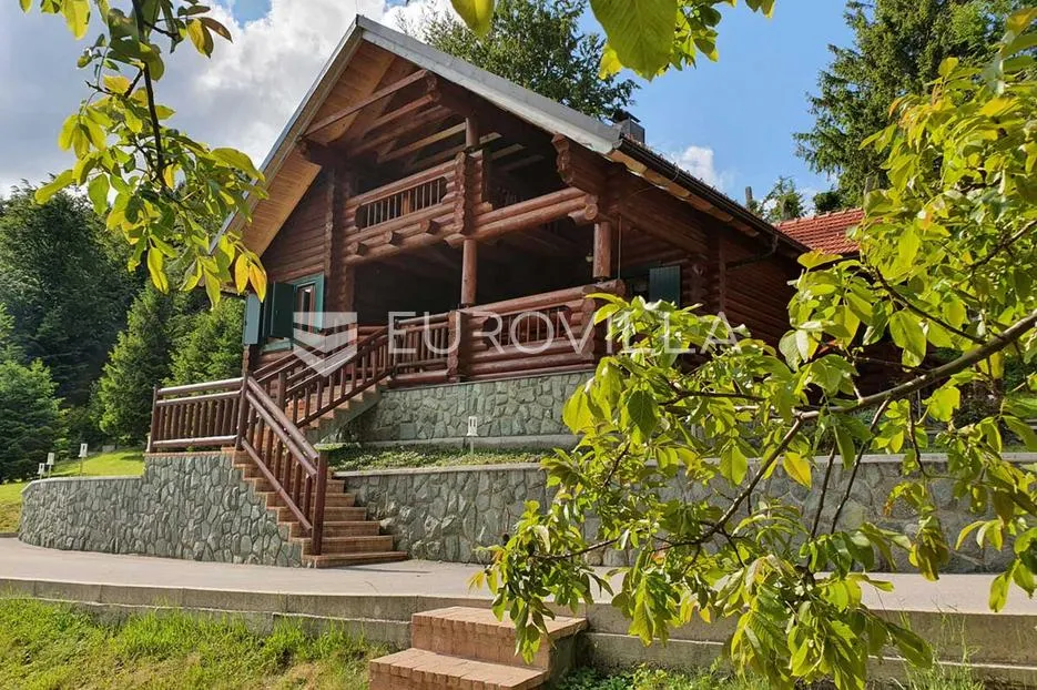 ravna gora, hleveci, šarmantna drvena vila s velikom okućnicom - slika 24