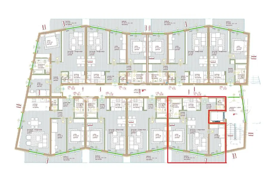 istra, poreč, dvosoban stan u prizemlju moderne novogradnje 74 m² - slika 16