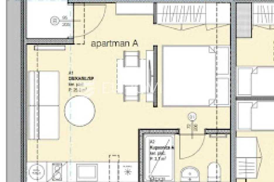 zagreb, trešnjevka, novouređen funkcionalan prostor, 32 m², top lokacija - slika 3