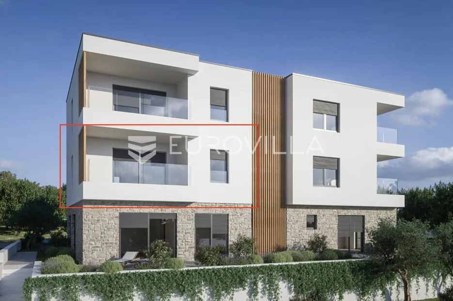 Brodarica, dvosoban stan s pogledom na more u novogradnji - Brodarica, Šibenik