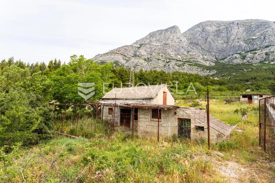 baška voda, zemljište s kućom za renovaciju i panoramskim pogledom na more - slika 4