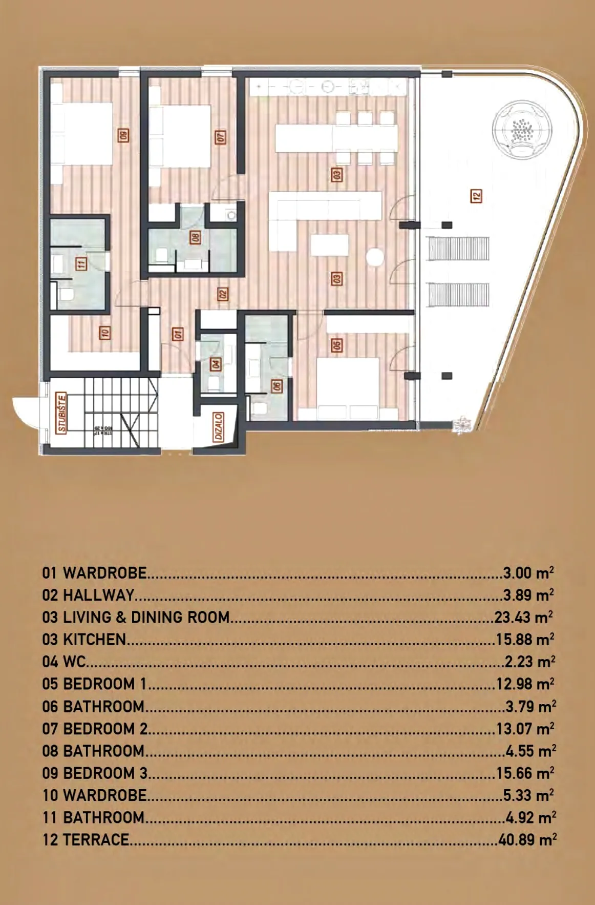 opatija, volosko, luksuzan četverosoban stan 149,62 m², pogled na more - slika 6