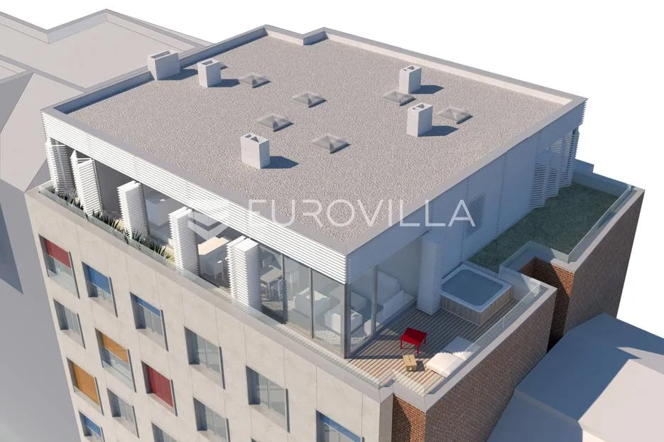 zagreb, donji grad, jedinstven dvosoban stan u novogradnji, površine 76 m² - slika 13