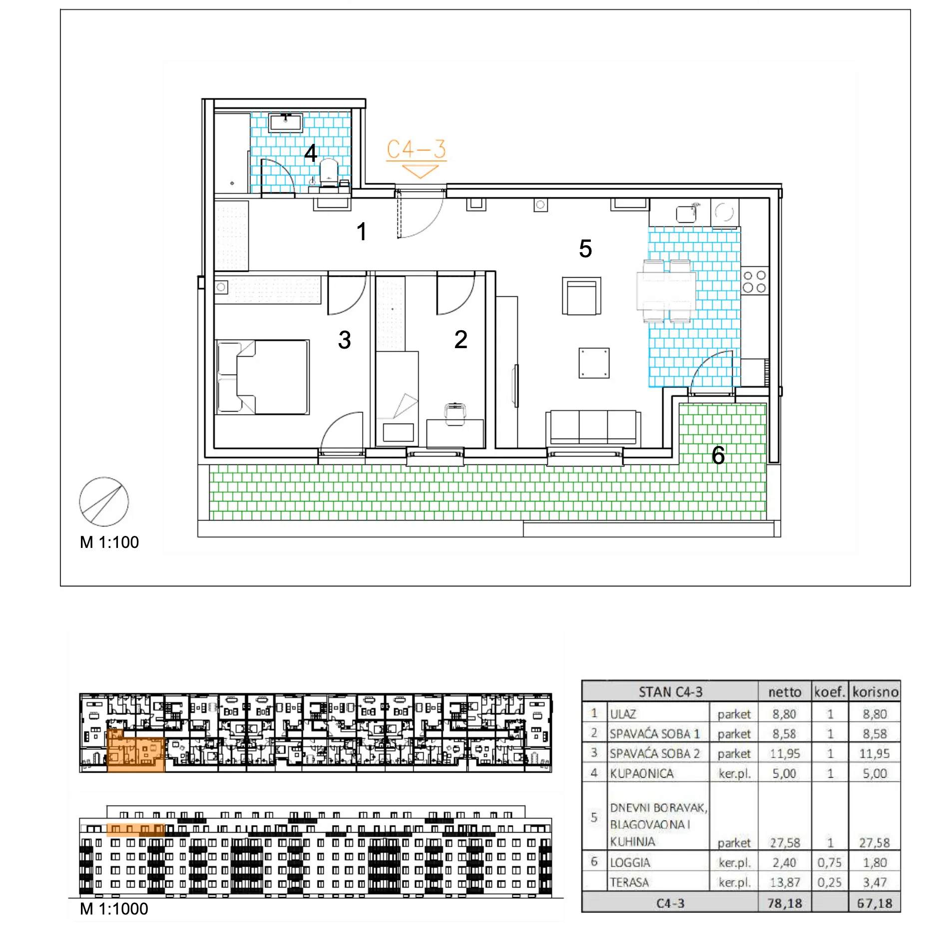 velika gorica, moderan trosoban stan u novogradnji, 67 m² - slika 6
