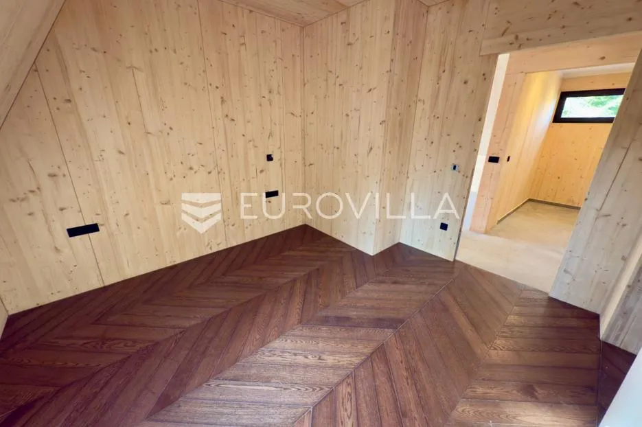 mrkopalj, brestova draga, moderna a, frame kuća u šumi sa saunom - slika 11
