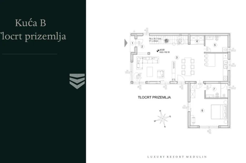 istra, medulin. luxury resort samostojeća kuća s bazenom 156 m2 - slika 4