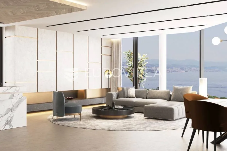 opatija, prekrasan luksuzni četverosoban stan, nkp 163 m2, pogled na more - slika 3