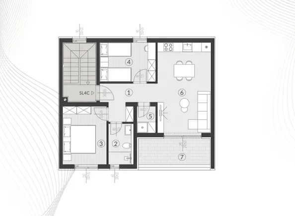 pula, štinjan, eksluzivan dvosoban stan u kvalitetnoj novogradnji površine 58 m² - slika 14