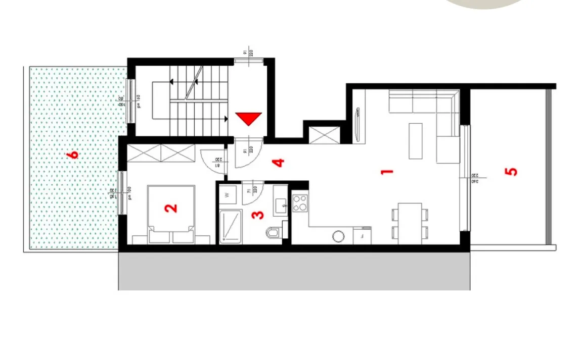 makarska u novogradnji stan 58,3 m² na 2. kat s pogledom na more - slika 4
