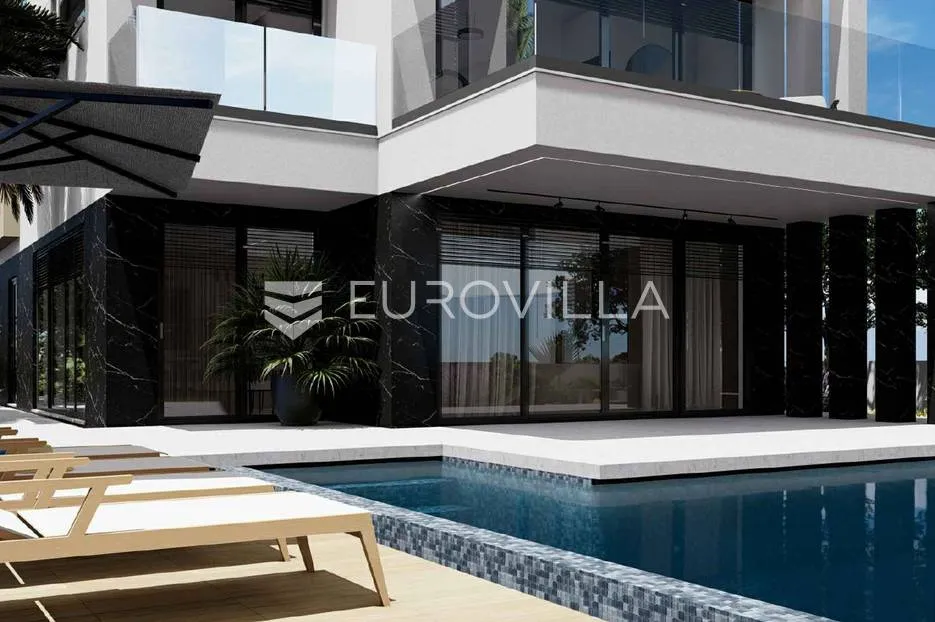 zadar, sukošan, moderna villa s bazenom i pogledom na more - slika 5