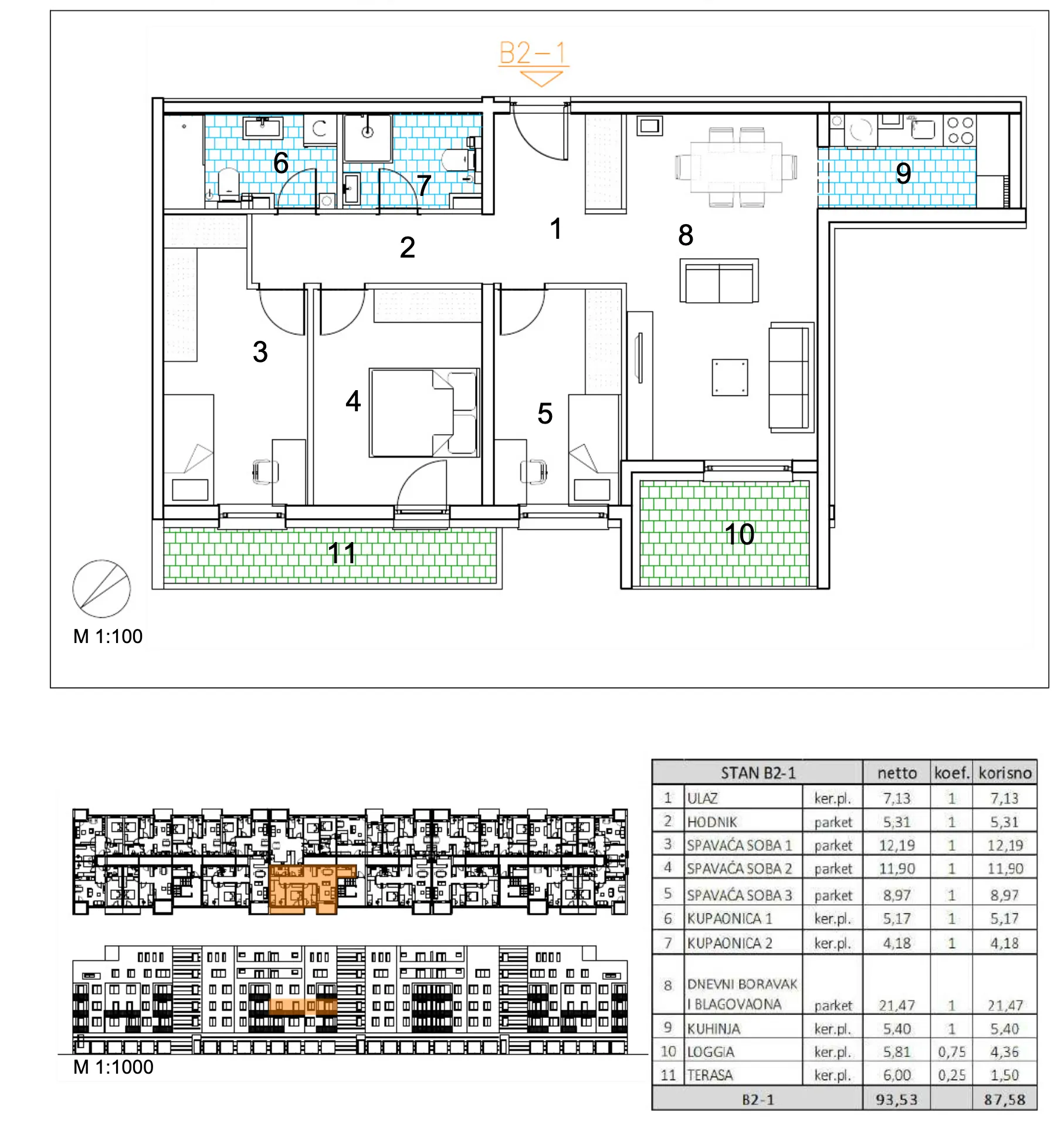 velika gorica, moderan četverosoban stan u novogradnji, 88 m² - slika 6