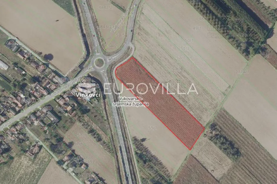 Vinkovci, Mirkovci, poljoprivredno zemljište 10.953 m² uz obilaznicu, investicijski potencijal - Mirkovci, Vinkovci