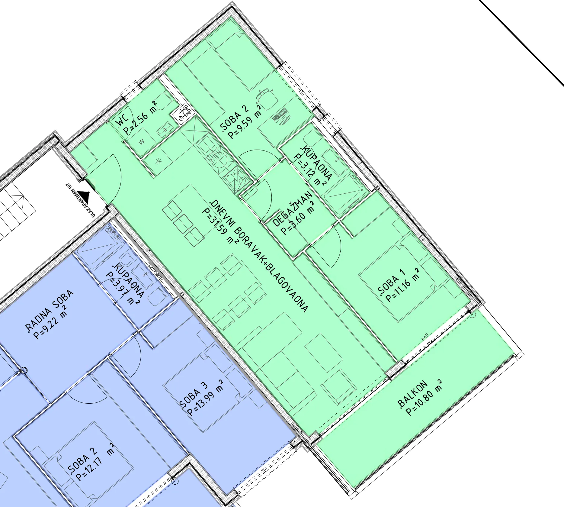 opatija, centar, luksuzan stan 78 m², novogradnja - slika 16