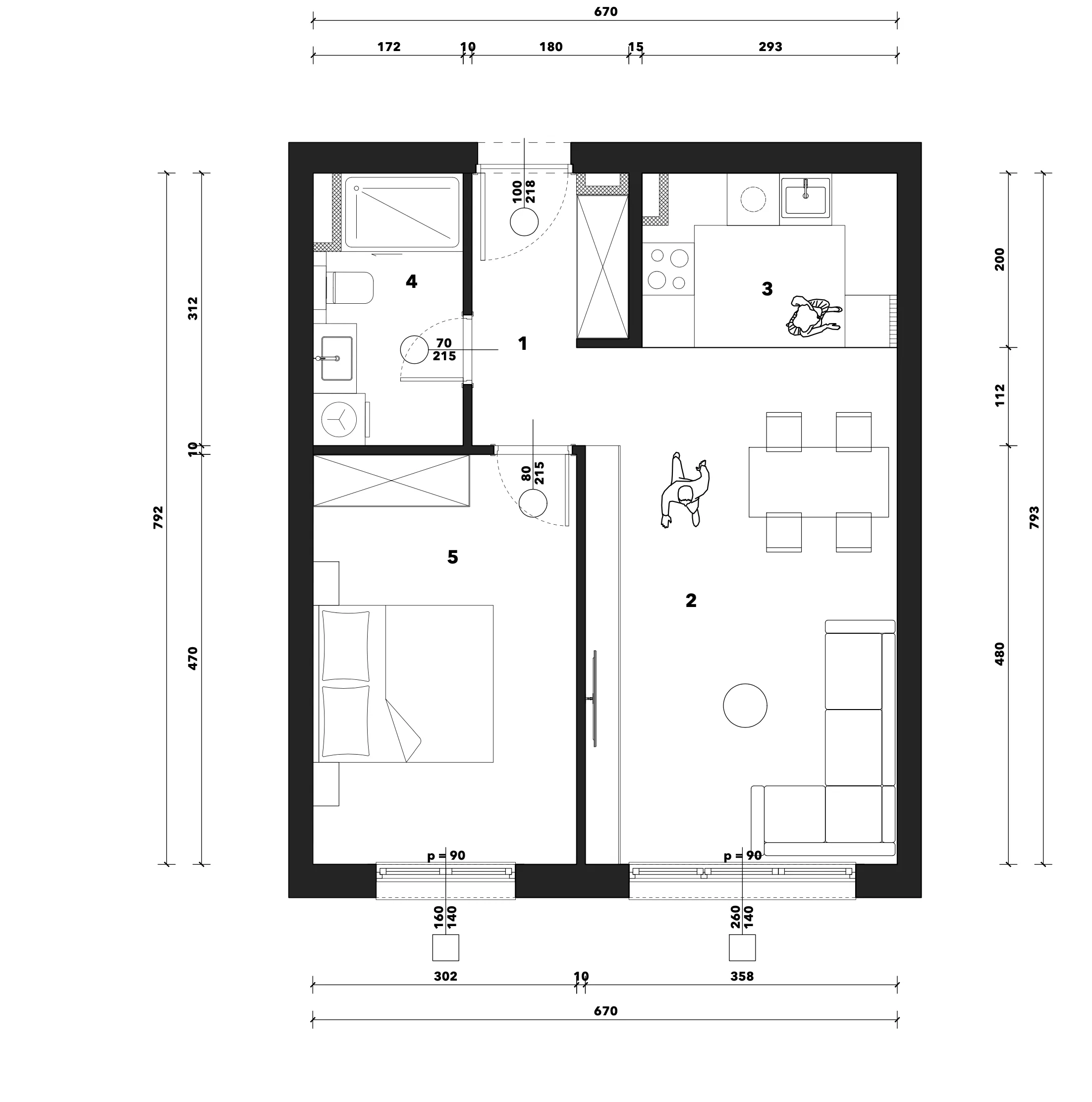 zagreb, črnomerec, kuniščak, atraktivan dvosoban stan u novogradnji 51 m² - slika 9