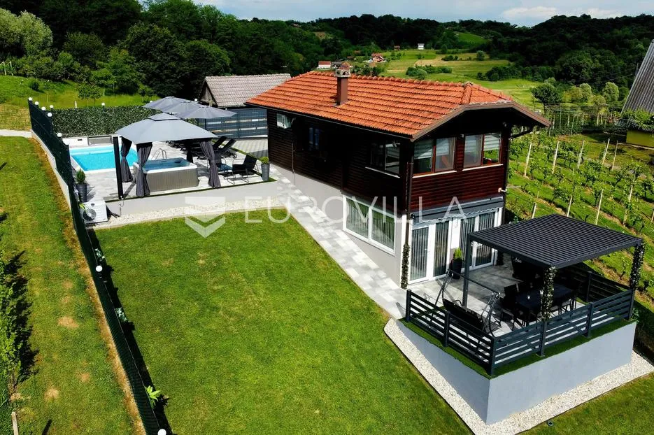 veliko trgovišće, prekrasna kuća za odmor 100 m2 s bazenom - slika 1