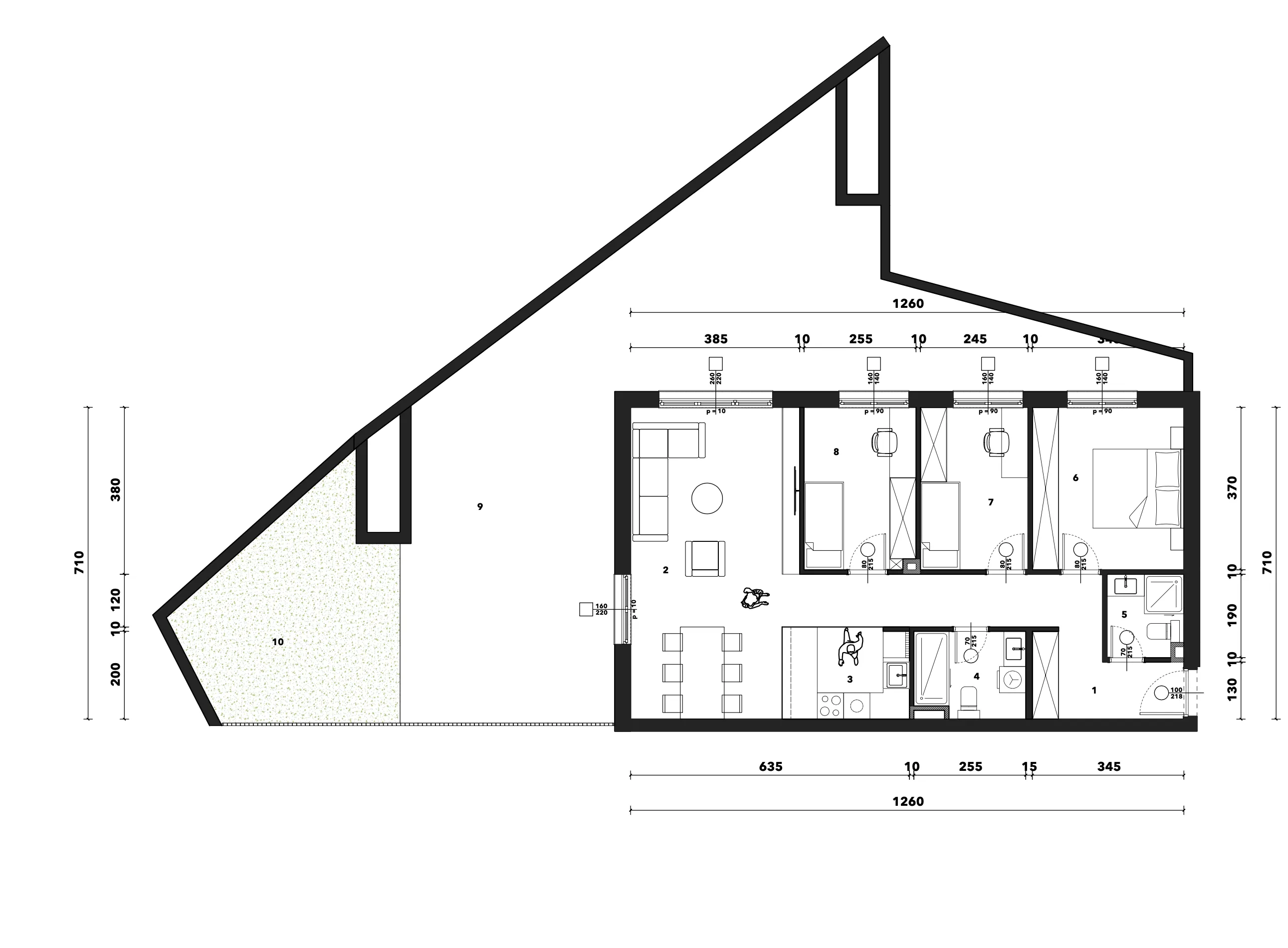 zagreb, črnomerec, kuniščak, atraktivan četverosoban stan u novogradnji, 107 m² - slika 9