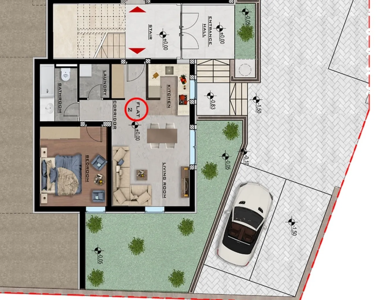 hvar, jelsa, dvosobni apartman u prizemlju - slika 24