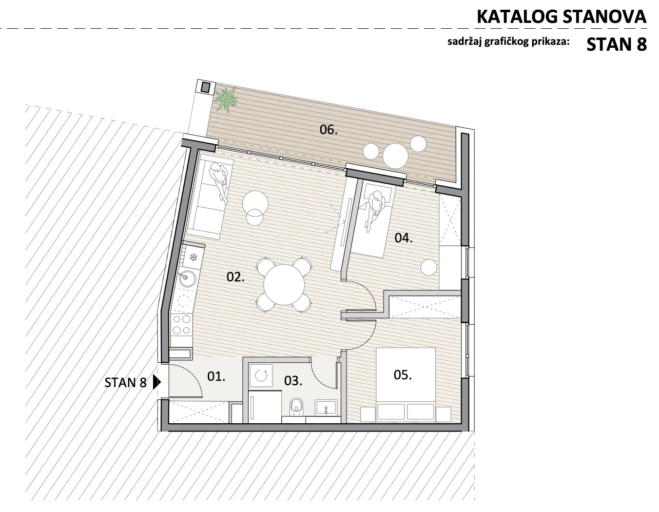 zagreb, trnava, atraktivan trosoban stan, novogradnja, 61 m² - slika 6