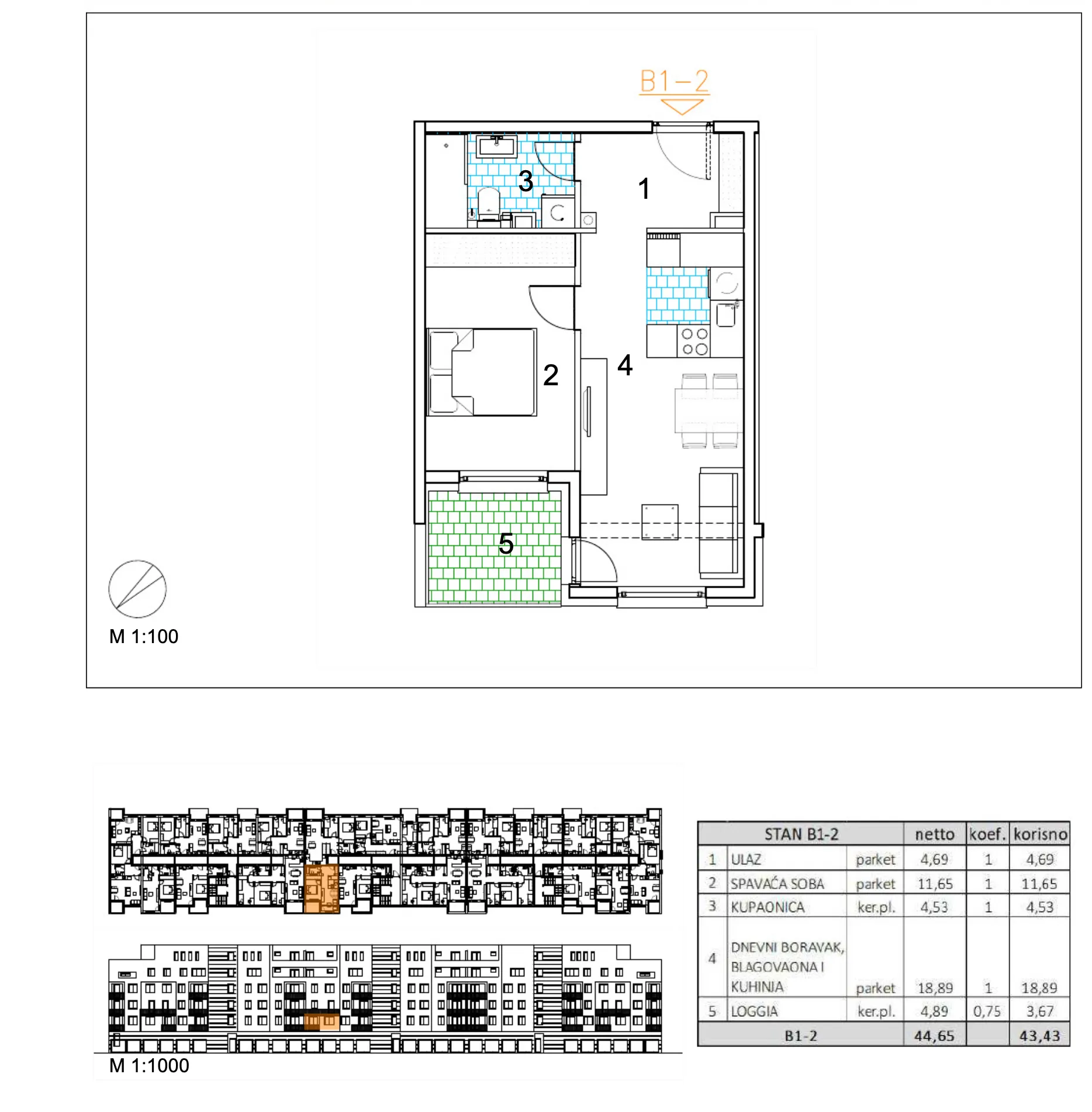 velika gorica, moderan dvosoban stan u novogradnji, 43 m² - slika 6